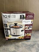 Tower T16020 Infinity Compact Slow Cooker. RRP £19.99 - GRADE U