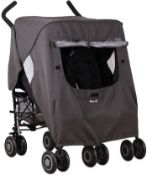Koo-di Splish Splosh Universal Double Stroller Raincover - Rain Cloud. RRP £29.99 - GRADE U
