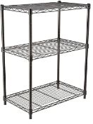 Amazon Basics 3-Shelf Shelving Unit. RRP £26.99 - Grade U