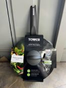 Tower Cerastone 3 Piece Non Stick Forged Pan Set. RRP £59.99 - GRADE U