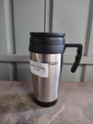 Thermo Cafe Stainless Steel Travel Mug with Slide Lock Lid 400ml. RRP £14.99 - GRADEU