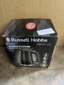 Russell Hobbs 26051 Kettle - Contemporary Honeycomb Design. RRP £35.99 - GRADE U