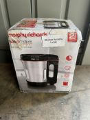 MORPHY RICHARDS 501021 Compact Soup Maker - Stainless Steel. RRP £42.99 - GRADE U