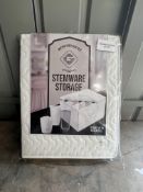Quilted Storage Container for Crystal Glass Stemware. RRP £19.99 - GRADE U