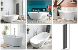 RRP Circa £25,000. Full Truck load (30+ Euro Pallets Pallets) Of Warehouse Surplus Bathroom Lines T