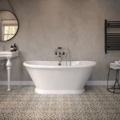 RRP £1100. Empire Double Ended Freestanding Bath 1555 x 750mm. Appears Brand New In Factory Sealed
