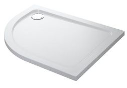 RRP £339. Mira Flight low level right handed offset quadrant shower tray 1200 x 900. RRP £389. 800m