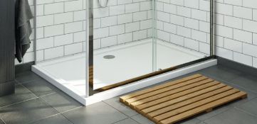 1000 x 760mm Stone resin Shower Tray. Appears New Unused In Factory Wrap.