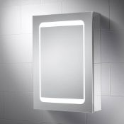 NEW ITEM. RRP £530+. Sensio Belle Dual-Lit LED Mirror Cabinet with Demister Pad & Shaving Socket _