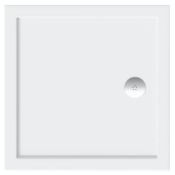 1000x1000mm Stone Resin Slimline Shower Tray. RRP £300