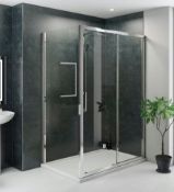 RRP £239. 2 x 2400 x 1200mm PVC Orchard Wet Wall Panel. Black Marble. One Seen With Damaged Corner.