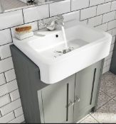 Trader Lot. 3 x Vanity Units. 1 x Dulwich Grey Semi Recessed Vanity Unit. 2 x Ellis 600 Floor Stand
