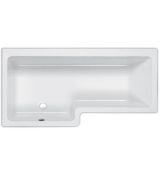 Compact 1400mm 'L' Shape Shower Bath. RRP £300.