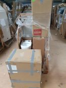 Trader Pallet. 6 Items. RRP Circa £1.300. 2 x Floorstanding 600 grey Units. 1 x Eden White 650mm F