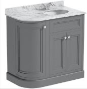 Total RRP £1,400+. 2 x High Value Free Standing Vanity Units. 1 x The Bath Company Chartham Slate L