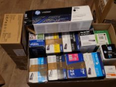 Mixed Lot Genuine Toner and Printer Cartridges
