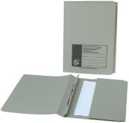 25 x Boxes 5 Star Flat File With Pocket Recycled Manilla 285Gsm 38mm Foolscap Green [Pack 25]