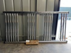 Chrome Straight Electric Heated Towel Rail 600mm wide x 1200mm high. RRP £99.99 - GRADE U