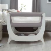 Shnuggle Air Bedside Crib - Dove Grey. RRP £209.95 - GRADE U