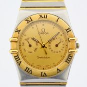 Omega / Constellation Day-Date - Gentlmen's Steel Wrist Watch
