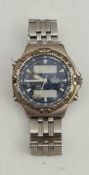 Vintage Gents Accurist Alarm Chronograph Wrist Watch