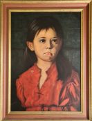 Mid Century Print Giovanni Bregolin Crying Girl Titled Bambino