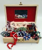 Vintage Jewellery Box and Costume Jewellery