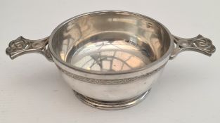 20th Century Scottish Style Quaich Pewter Celtic Decoration