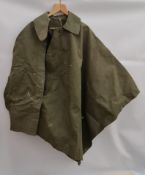 WWI Style Military Poncho Green in Colour