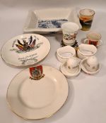 Antique Parcel of Assorted China 12 Items Includes Goss & WWI