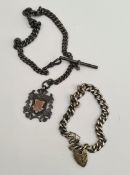 Sterling Silver Charm Bracelet London 1958 measures 8 inches