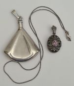 Vintage Sterling Silver Scent Bottle & Others.