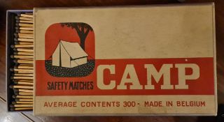 Vintage Box of Large Camp Safety Matches