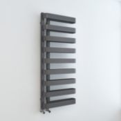 RRP £399. Appears Unused. Loop Anthrecite Designer Towel Rad 500 x 1260mm. Key Features. Contempora
