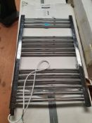 Appears Unused. Aqua 500 x 800mm Flat Electric Heated Towel Rail.