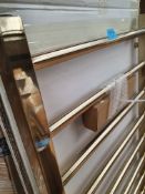 RRP £399. Appears Unused. Mineral Brushed Brass Square Designer Towel Radiator 500 x 1200mm. With R