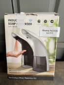 AUTOMATIC INDUCTION SOAP DISPENSER. RRP £29.99 - GRADE U AUTOMATIC INDUCTION SOAP DISPENSER.RRP £