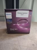 Philips Hue Lightstrip Plus v4 [2 m] White and Colour Ambiance Smart LED Kit. RRP £79.99 - GRADE