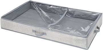 InterDesign Aldo Under Bed Storage Box, Grey. RRP £19.99 - GRADE U InterDesign Aldo Under Bed