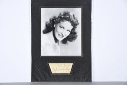 MAUREEN O'HARA Original signature