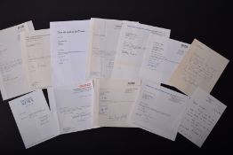 TV Presenters Letters Original signatures