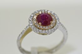Ruby And Diamond Ring