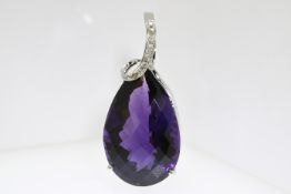 Pendant Amethyst & Diamond