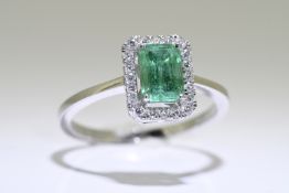 Emerald & Diamond Ring