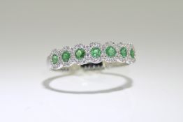 Emerald & Diamond Ring