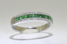 Emerald & Diamond Ring