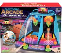 (11C) Lot RRP £160.00. 7x Items. 5x Electronic Basketball Neon Series RRP £20.00 Each. 2x Elec...