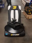 (10J) Brazen Stag 2.1 Gaming Chair. (Lot Contains Chair Body, 2x Arms & Pedestal).