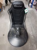 (10F) RRP £299.99. X-Rocker Monsoon RGB 4.1 Neo Motion LED Gaming Chair. (Lot Contains Chair Bod...