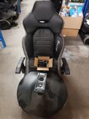 (10G) RRP £399.00. X-Rocker Evo Elite 4.1 RGB LED Pedestal Chair. (Lot Contains 2x Arms